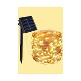 Ett Güneş Enerjili 200 LED Dış Mekan Aydınlatma Şeridi - Çok Renkli