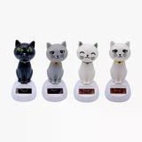 Ett Güneş Enerjili Solar Sallanan Kedi Figürü | Araç İçi & Masaüstü Dekorasyonu | 10 Cm Sevimli Kedi Biblo