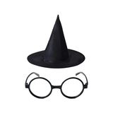 Ett Harry Potter Şapkası ve Gözlüğü Siyah Renk - Renkli