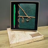 Ett Hediyelik Defter & Kalem Kutulu Set: Pusula Temalı Vıp Hediye