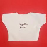 Ett Hoşgeldin Kuzum Yazılı Oyuncak Tişörtü - Peluş Oyuncaklar İçin