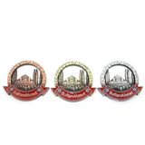 Ett İstanbul Sultanahmet Yuvarlak Metal Magnet - 7.5Cm Şık Buzdolabı Mıknatısı