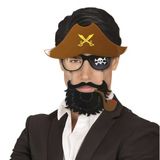 Ett Jack Sparrow Korsan Gözlüğü: Şapkalı & Pipolu Kostüm Partisi Aksesuarı