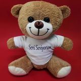 Ett Kahverengi Seni Seviyorum Tişörtlü Peluş Ayıcık - Sevgiliye Özel Hediye