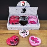 Ett Kalpli Mini Cep Aynası - Love Temalı Makyaj Ve Hediye Aynası