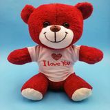 Ett Kırmızı I Love You Peluş Ayıcık 25 Cm - Sevgiliye Romantik Özel Gün Hediyesi