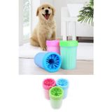 ETT Küçük Boy Silikon Fırçalı Pati Ayak Yıkama Kovası Kedi Köpek