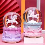 Ett Mini Boy Işıklı Unicorn Kar Küresi | Dekoratif Gece Lambası Hediye