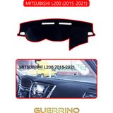 Ett Mıtsubıshı L200 2015-2021Torpido Koruma Halısı Kırmızı Kenar