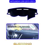 Ett Mıtsubıshı L200 2015-2021Torpido Koruma Halısı Mavi Kenar
