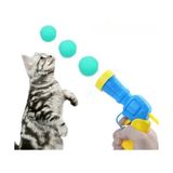 Ett Peluş Top Atan Interaktif Kedi Oyuncağı - Çok Renkli