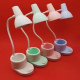 Ett Pilli Led Kalemlikli Masa Lambası, Esnek Çalışma, Okuma, Gece Lambası