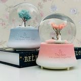 Ett Romantik Çiftler Temalı Müzikli Ve Işıklı Orta Boy Kar Küresi | Sevgiliye Özel Hediye