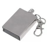 Ett Sonsuz Metal Kibrit Anahtarlık - Zippo Benziniyle Rüzgar Geçirmez Çakmak