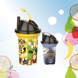 Ett Tedy Pipetli Çocuk Içecek Bardağı Desenli Bardak 300ML