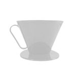 ETT V60 Dripper Filtre Kahve Demleme Aparatı - Beyaz, Sıcağa Dayanıklı PP