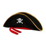 Ett Yetişkin Boy Kadife Jack Sparrow Korsan Şapkası 50X20 Cm