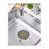 Ett Yuvarlak Süzgeçli Silikon Lavabo Ve Küvet Tıkacı - Gider Süzgeci 13 Cm