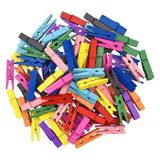 ETT7KN8 50'li Renkli Ahşap Mandal Seti (3.5 cm) ELKCXMH