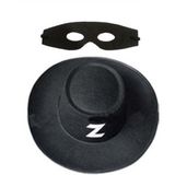 ETT7KN8 Zorro Şapka Maske Set Yetişkin ELKCXMH