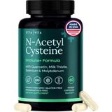 Etta Vita N-Acetyl Cysteine Liver Detox Cleanse - N.a.c 600MG 60 Veg Capsul Quercetin,milk Thistle,molybdenum Selenium. - Aromasız
