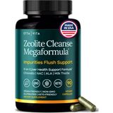 Etta Vita Zeolite Cleanse Liver Detox 90 Capsul Repair-Microplastics For Gut Health,cognition Natural Energy-Glutathione,nac,chlorella,spirulina,ala,cilantro,milk Thistle,noni, Shilajit.made In Usa. - Aromasız