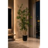 etxShop Dekoratif Yapay Yapraklı 3 Gövde Bambu Ağacı 120 Cm Yeni Ürün %100 Bambu