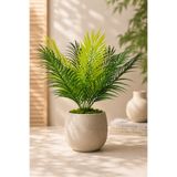 etxShop Yapay Çiçek Palmiye Areka Yaprağı Demet 9 Dallı