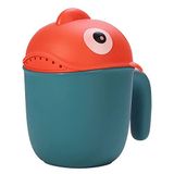 EUBUY Bebek durulama kabı, sevimli karikatür balık bebek banyo durulama bebek durulama kova şampuan durulayıcı, yenidoğan banyo duş yıkama saç bardak Rotecting bebek gözleri için
