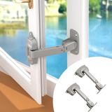 EUDEMON 2'li Paket Güncellenmiş Bebek Pencere Emniyet Kilidi, UPVC için Çocuk Korumalı Pencere Kısıtlayıcı, Ahşap için Ayarlanabilir Winodw Koruması, Metal Çerçeveler (Gri)