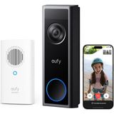 Eufy Security C31 Video Kapı Zili "zil Çaldığında Görüntülü Arama Telefonunuza Gelsin" - Siyah - Beyaz