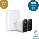 Eufy Security Eufycam 2C Kablosuz Akıllı Güvenlik ve 1080p Kamera Sistemi 2 Kamera 1 Ana Ünite Kiti - Apple HomeKit Uyumlu T8831