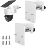 Eufy SoloCam S340/SoloCam E30 ile Uyumlu 2 Paket Oluk Montaj Braketi, Güneş Güvenlik Kamerası, PTZ Dome Kameralar için Matkap Kurulum Kamera Oluk Dağı Dış Mekan