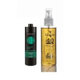 Eugene Perma Essentiel Keratin 1 lt Şampuan +Biomega 40 Bitkili Doğal 150 ml Saç Bakım Yağı