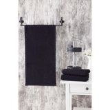 Eumenia 30X90 cm Kare Desen Spor Havlusu VTX0029 - 30 x 90 cm - Siyah