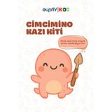 Eupfly Eğitici Keşif Oyuncağı | Cimcimino Çiftli Kazı ve Boyama Kiti – STEM Seti (2 Kazı + 1 Yumurta) - BEYAZ