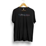 Euphoria Baskılı Tişört - Siyah - XL