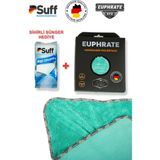 Euphrate Mikrofiber Oto Kurulama Cam ve Temizlik Alman Tank Bezi 75X55 cm + Sihirli Sünger Hediyeli