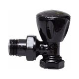 Eurasia 1/2" Köşe Pex Radyatör Vanası Siyah - 3 x 5 - Mat Siyah