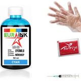 Eurink Epson Ecotank L365 Yazıcı Uyumlu Mürekkep Cyan 50 ml (664) - Çok Renkli