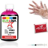 Eurink Epson Ecotank L6170 Yazıcı Uyumlu Mürekkep Magenta 50 ml (101) - Çok Renkli