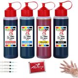 Eurink Epson Ecotank L6190 Yazıcı Uyumlu Mürekkep Seti 4 x 500 ml (101) - Çok Renkli