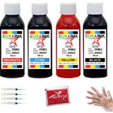 Eurink Epson Ecotank L6260 Yazıcı Uyumlu Mürekkep Seti 4 x 100 ml (101) - Çok Renkli