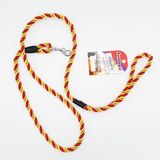 Euro Dog Kırmızı Sarı 8 mm x 120 cm Köpek Gezdirme Tasması