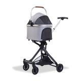 Euro Dog Kmrsfres Eurodog Katlanabilir Köpek Arabası Gri 83X48,5X110 cm - 5 x 110 cm