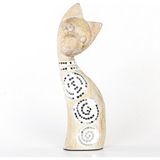 Euro Flora Ahşap Kedi Biblosu 14,5x8,5x45,5 Cm Bej