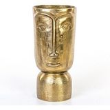 Euro Flora Metal Surat Vazo 16,5x37 Cm Dore Altın