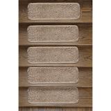 EUROBANO 15 Adet 27x67 Cm Shaggy Doğal Kaymaz Taban Yıkanabilir Merdiven Halısı