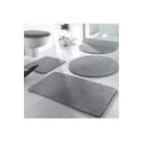 EUROBANO 5'li Banyo Seti Kaymaz Taban Yıkanabilir Yumuşak Banyo Paspas Seti