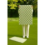 Eurobano Chess 2'li Banyo Paspası Kaymaz Taban Krem Geometrik Desen 80x50 cm 40x50 cm - Kemik - Çağla Yeşili